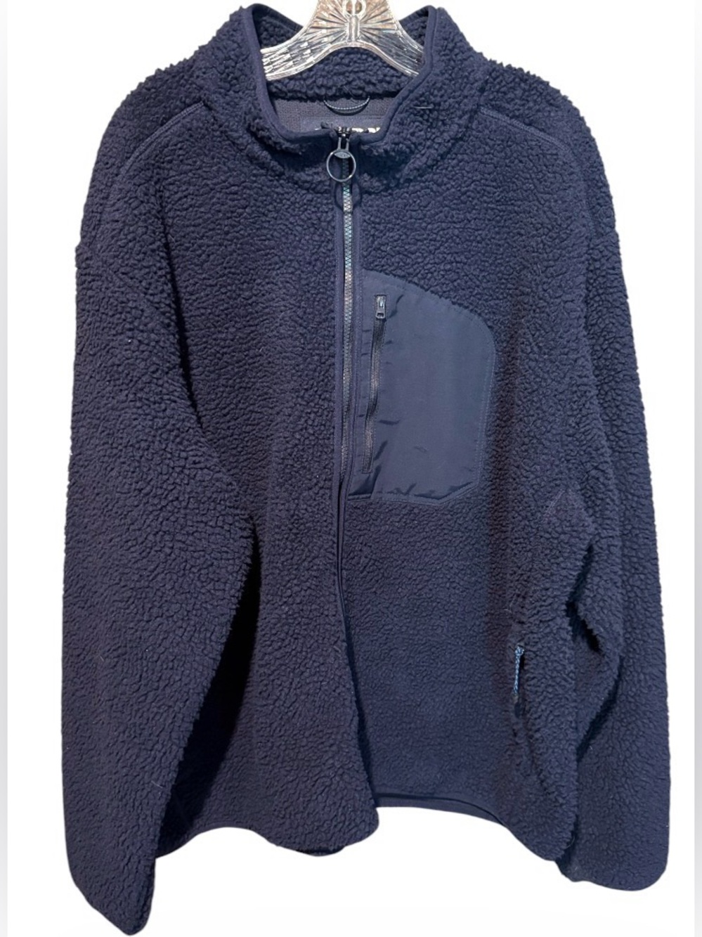 ➕💰BOGO FREE lands end Men’s Full Zip Fleece Jacket XXL 50-52